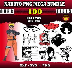 100 Naruto SVG Bundle svg, png, dxf, eps files for Print & Cricut