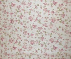 Petite Fllowers Fabric, Fabric with Blooming Flowers, Linen and Viscose Fabric, Botanical Fabric, Garden Floral Fabric