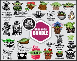 Baby Yoda Bundle SVG, Mandalorian Baby Yoda SVG, Grogu SVG, Star Wars SVG Digital File