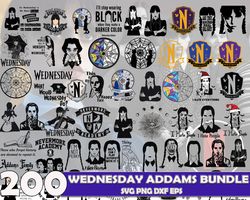 Wednesday Addams Svg, Jenna Ortega, In a World Full of Mondays Be a Wednesday, Wednesday Addams svg, png, jpeg, pdf