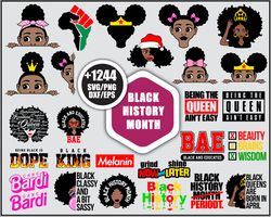 Black History Month Bundle SVG, Black Woman SVG, Black History SVG PNG DXF EPS File