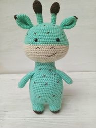 Hand Crochet Funny Giraffe Stuffed Toys Animals Plush Toys Knit Amigurumi Gift