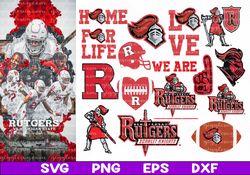 Rutgers University Bundles, Rutgers University Svg, NCAA Football Svg, NCAA team, Svg, Png, Dxf, Eps, Instant Download