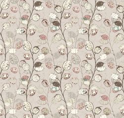 Floral Fabric, Fabric with Seed Pods, Cotton Floral Fabric, Blooming Fabric, Botanical Fabric, Blush Floral Fabric