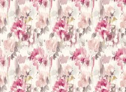 Floral Fabric, Fabric with Blooming Flowers, Linen and Viscose Fabric, Botanical Fabric, Garden Floral Fabric