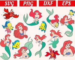 Digital Download, Layered SVG The Little Mermaid, The Little Mermaid svg, The Little Mermaid clipart