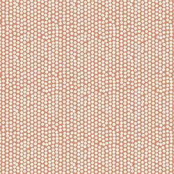 Spotty Fabric, Fabric with Polka Dots, Cotton Orange Fabric