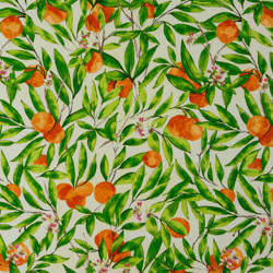Seville Oranges Fabric, Fabric with Oranges,  Cotton Fabric with Oranges
