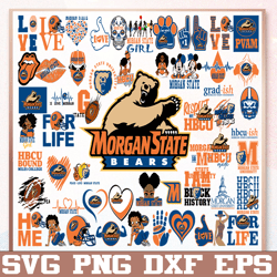 Bundle 56 Files Morgan State Football Team Svg, Morgan State svg, HBCU Team svg, Mega Bundle, Designs, Cricut