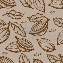 chocolate fruit design seamless pattern vector illustration