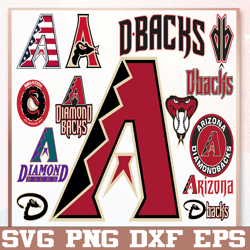 Bundle 13 Files Arizona Diamondbacks Baseball Team svg, Arizona Diamondbacks svg, MLB Team  svg, MLB Svg, Png, Dxf, Eps