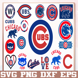 Bundle 19 Files Chicago Cubs Baseball Team svg, Chicago Cubs svg, MLB Team  svg, MLB Svg, Png, Dxf, Eps, Jpg