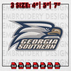 Georgia Southern Eagles Embroidery file, NCAAF teams Embroidery Designs, College Football, Machine Embroidery