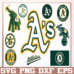Bundle 10 Files Oakland Athletics Baseball Team svg, Oakland Athletics svg, MLB Team  svg, MLB Svg, Png, Dxf, Eps, Jpg