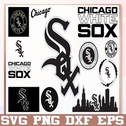 Bundle 11 Files Chicago White Sox Baseball Team Svg, Chicago White Sox svg, MLB Team  svg, MLB Svg, Png, Dxf, Eps, Jpg