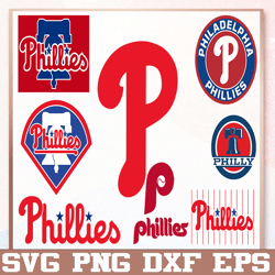Bundle 8 Files Philadelphia Phillies Baseball Team Svg, Philadelphia Phillies svg, MLB Team  svg, MLB Svg, Png, Dxf
