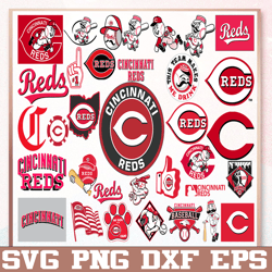 Bundle 34 Files Cincinnati Reds Baseball Team Svg, Cincinnati Reds Svg,MLB Team  svg, MLB Svg, Png, Dxf, Eps, Jpg