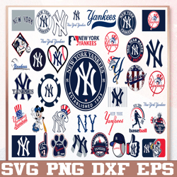 Bundle 39 Files New York Yankees Baseball Team svg, New York Yankees Svg, MLB Team  svg, MLB Svg, Png, Dxf, Eps, Jpg