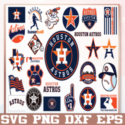 Bundle 25 Files Houston Astros Baseball Team svg , Houston Astros Svg, MLB Team  svg, MLB Svg, Png, Dxf, Eps, Jpg