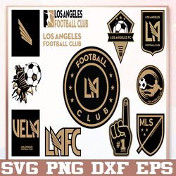 Bundle 12 Styles MLS Los Angeles Soccer Team svg, Los Angeles svg, MLS Teams svg, MLS Svg, Png, Dxf, Eps