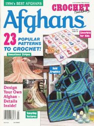 Digital Vintage Crochet Patterns of Afghan Plaids