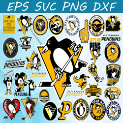 Bundle 35 Files Pittsburgh Penguins Hockey Team Svg, Pittsburgh Penguins Svg, NHL Svg, NHL Svg, Png, Dxf, Eps