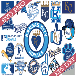 Bundle 22 Files Kansas City Royals Baseball Team svg, Kansas City Royals Svg, MLB Team  svg, MLB Svg, Png, Dxf, Eps, Jpg