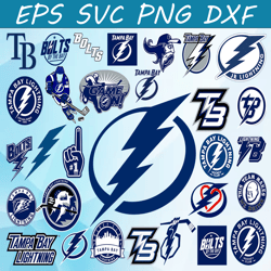 Bundle 31 Files Tampa Bay Lightning Hockey Team Svg, Tampa Bay Lightning Svg, NHL Svg, NHL Svg, Png, Dxf, Eps
