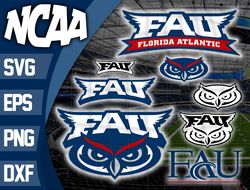 Florida Atlantic Owls SVG bundle , NCAA svg, logo NCAA bundle svg eps dxf png , digital Download , Instant Download