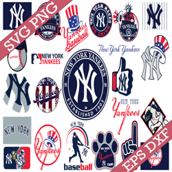 Bundle 22 Files New York Yankees Baseball Team svg, New York Yankees Svg, MLB Team  svg, MLB Svg, Png, Dxf, Eps, Jpg, In