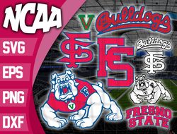 Fresno State Bulldogs SVG bundle , NCAA svg, logo NCAA bundle svg eps dxf png , digital Download , Instant Download