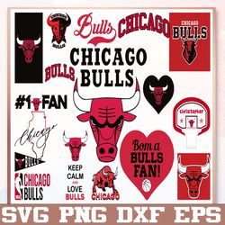 Bundle 32 Files Chicago Bulls Basketball Team svg, Chicago Bulls svg, NBA Teams Svg, NBA Svg, Png, Dxf, Eps