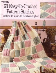 Digital Vintage Crochet Patterns of Afghan Plaids\ 63Easy to Crochet Pattern Stitches