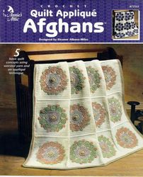Digital Vintage Crochet Patterns of Afghan Plaids\ Quilt Aplique Afgans