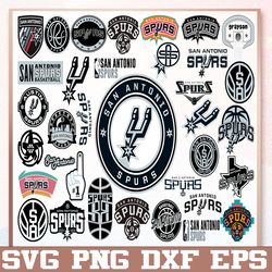 Bundle 35 Files San Antonio Spurs Basketball Team SVG, San Antonio Spurs svg, NBA Teams Svg, NBA Svg, Png, Dxf, Eps
