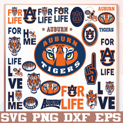 Bundle 24 Auburn Tigers Football Svg Bundle, N C A A SVG, Sport Svg, Auburn Tigers Svg, Auburn Tigers Logo