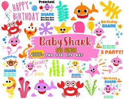 Birthday shark svg, Layered SVG, cricut, cut files, layered digital vector file