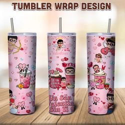 Valentine Bad Bunny Png Tumbler, Valentine's Day 20oz Png Tumbler, Valentines Benito Png Tumbler, Skinny Tumbler Design