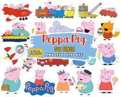 Peppa Pig Svg, Peppa Pig Png, Peppa pig Alphabet, Family Peppa Pig Svg, Peppa Pig layered