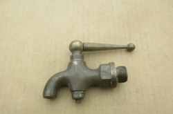 Old bronze barrel shaped crane tap valve vintage