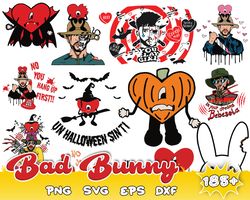 185 Bad Bunny Halloween, Un Halloween sin Ti svg, Halloween svg bundle, Un Verano sin Ti Halloween, Digital Download