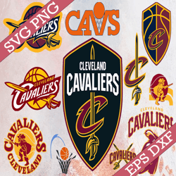 Bundle 11 Files Cleveland Cavaliers Baseball Team svg, Cleveland Cavaliers svg,  NBA Teams Svg, NBA Svg, Png, Dxf, Eps