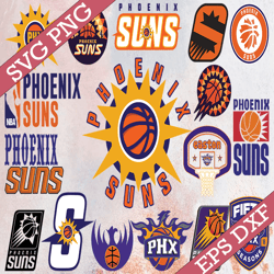 Bundle 28 Files Phoenix Suns Basketball Team svg, Phoenix Suns svg, NBA Teams Svg, NBA Svg, Png, Dxf, Eps, Instant Downl
