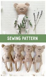 bear sewing pattern pdf memory bear stuffed animal