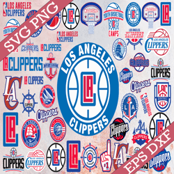 Bundle 46 Files Los Angeles Clippers Basketball Team svg, Los Angeles Clippers svg, NBA Teams Svg, NBA Svg, Png, Dxf, Ep