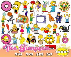 The Simpson Bundle Svg, Simpsons Svg, Simpsons Family Svg, Png Dxf Eps File