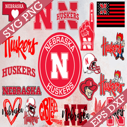 Bundle 19 Files Nebraska Huskers Football Team svg, Nebraska Huskers svg, N C A A Teams svg, N C A A Svg, Png, Dxf, Eps