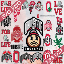 Bundle 15 Files Ohio State Buckeyes Football Team svg, Ohio State Buckeyes svg, N C A A Teams svg, N C A A Svg, Png, Dxf