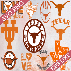Bundle 11 Files Texas Longhorns Football Team svg, Texas Longhorns svg, N C A A Teams svg, N C A A Svg, Png, Dxf, Eps