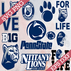 Bundle 11 Files Penn State Nittany Lions Football Team SVG, Penn State Nittany Lions svg, N C A A Teams svg, N C A A Svg
